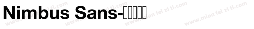 Nimbus Sans字体转换